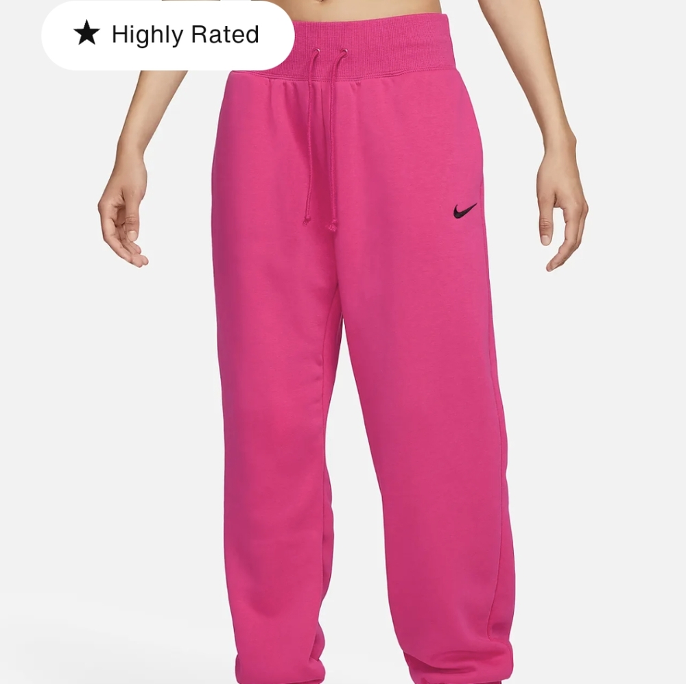 Nike Phoenix oversized sweatpants pink